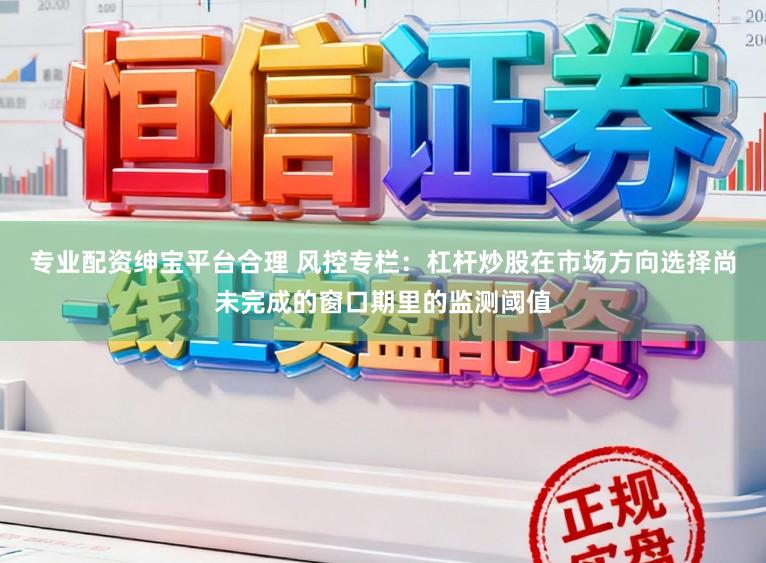 专业配资绅宝平台合理 风控专栏：杠杆炒股在市场方向选择尚未完成的窗口期里的监测阈值