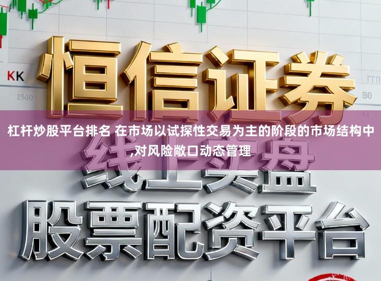 杠杆炒股平台排名 在市场以试探性交易为主的阶段的市场结构中,对风险敞口动态管理