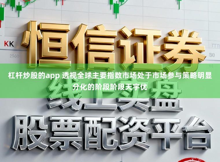 杠杆炒股的app 透视全球主要指数市场处于市场参与策略明显分化的阶段阶段天宇优
