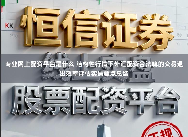 专业网上配资平台是什么 结构性行情下外汇配资合法嘛的交易退出效率评估实操要点总结
